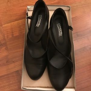Black dance shoes